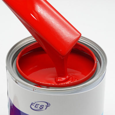 Hoge kwaliteit Auto Refinish Rood Kleur 1k Verf Hoogwaardige ...